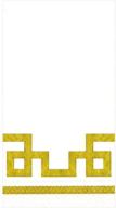 🌟 caspari rive gauche gold & white paper guest towel napkins - 30 pack logo