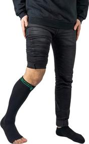 img 2 attached to 🧦 Vagabond 3XL and 2XL Extra Wide Calf Toeless Compression Socks -15-20 mmHg for Fatigue, Pain Relief, Leg Swelling, Comfortable Compression