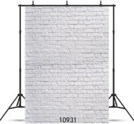 sjoloon white brick wall backdrop: stunning thin vinyl photography background studio prop - 5x7ft logo