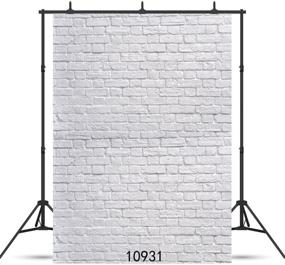 img 4 attached to SJOLOON White Brick Wall Backdrop: Stunning Thin Vinyl Photography Background Studio Prop - 5x7FT