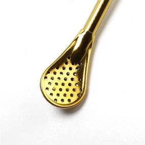 img 1 attached to Reusable Stainless Strainers Stirrers Smoothie