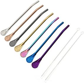 img 4 attached to Reusable Stainless Strainers Stirrers Smoothie