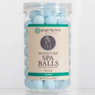 🌊 ginger lily farms botanicals manicure spa balls: whiten nails, hydrate, soften skin, ocean scent - 80-count logo