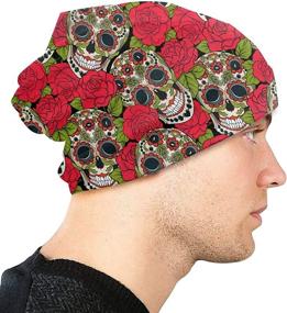 img 1 attached to 🧢 YISHOW Unisex Cotton Slouchy Skull Beanie Baggy Hat - Ideal for Men and Women