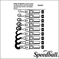круглые наконечники speedball для рисования букв логотип