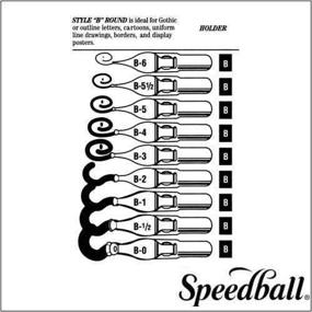 img 1 attached to Круглые наконечники Speedball для рисования букв
