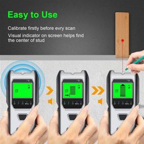 img 1 attached to 🔍 Stud Finder Wall Scanner: Upgraded Smart 5-in-1 Multi-function Sensor for Metal, Studs, AC Wire, and Pipe Locator in Walls