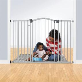 img 3 attached to 🚪 Extra Wide and Extra Tall Safety Gate, 29.5 - 53 Inch Width and 38" Height, for Doorways and Stairways, with Auto-Close and Hold-Open Feature, in Grey Shade - Summer Infant