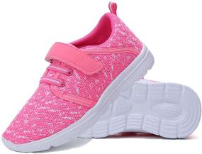 img 4 attached to Yapoly Breathable Sneakers Lightweight Athletic Girls' Shoes