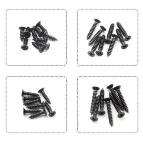 img 2 attached to 🔩 XINGYHENG 650Pcs Black Sunk Head Self Tapping Screw Assortment Kit: M2 M2.3 M3, Black Oxide Stainless, Flat Cross Recessed Pan Head Screws - 13 Kinds