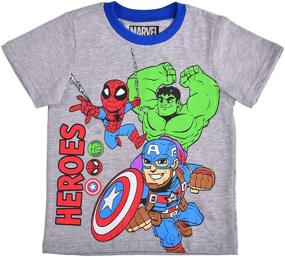 img 3 attached to 🕷️ Marvel Boy's Spider-Man Raglan Shirt and Short Set - 2-Piece Stylish Outfit for Kids