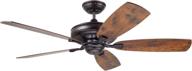 🌀 luminance carrera grande eco ceiling fan with dc motor – heavy duty energy star fixture, wall control, downrod mount – customizable sizes (blades sold separately) – oil-rubbed bronze, various lengths logo
