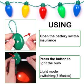 img 3 attached to 🎄 Add Holiday Cheer with CPPSLEE Christmas Light Up Bulb Necklace: Ugly Sweater Party Favor & Christmas Decorations Gift