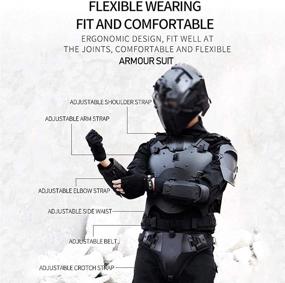 img 1 attached to 🔫 Ultimate Airsoft Vest: Adjustable Tactical Molle Chest Protector Set - Paintball Combat Gear & Cosplay Costumes