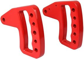 img 3 attached to 🔴 Allinoneparts Front Red Aluminum Grab Handle: Compatible with Jeep Wrangler JK JKU 2007-2018