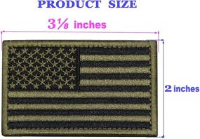 img 3 attached to U LIAN Tactical Embroidered American Fastener