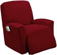 goldenlinens recliner furniture slipcovers burgundy logo