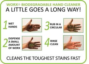 img 2 attached to 🧼 WORX Biodegradable Hand Cleaner: Heavy Duty Industrial Strength Bulk Soap, 1 lb Powdered Soap - 320 Hand Washes, Equivalent to 1 1/2 Gallons of Liquid Hand Cleaner