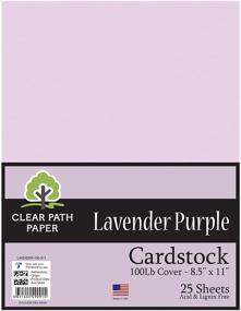 img 3 attached to Lavender Purple Cardstock – 8.5 x 11-inch – 100lb Cover – Pack of 25 Sheets – Clear Path Paper