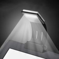 📚 usb rechargeable book light: flexible night lamp for kindle, ebook reader, and ipad - adjustable brightness and clip-on design логотип