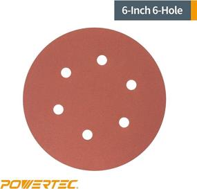 img 2 attached to POWERTEC 45204 6 Inch Sanding Discs, 40 Grit - Premium Aluminum Oxide 25 Pack