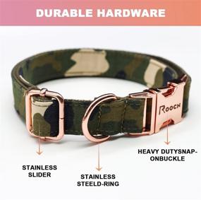 img 3 attached to Bow Tie Dog Collar – Adjustable Pet Bowtie for Small, Medium & Large Dogs and Cats – Stylish Collar with Metal Buckle – Cool Camouflage Design – Soft & Comfy for Classes and Walks