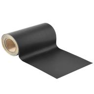 🛋️ premium self-adhesive leather repair tape: perfect patch for sofas, car seats, handbags, furniture, drivers seat - black, 8 x 70 inch logo