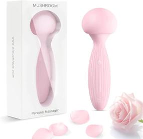 img 4 attached to 🌸 Waterproof Wireless Vibrator - Rechargeable Handheld Wand Massager with Soft Mushroom Head Design, All-inclusive Silicone Material. Perfect for Tension Relief, Muscle and Back Soreness Recovery. (Pink)