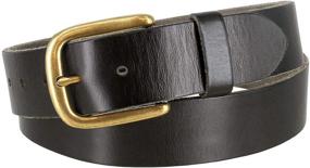 img 3 attached to Grain Leather Casual Brass Buckle