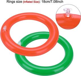 img 2 attached to 🎄 2-Pack Christmas Party Games: Reindeer Ring Toss Set - Konsait Inflatable Reindeer Antler Ring Toss Game for Kids - Xmas Party Reindeer Games - Favors & Supplies