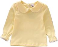 👚 boutikome sleeve collar blouse yellow: fashionable girls' clothing, tops, tees & blouses logo