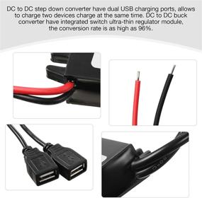 img 3 attached to 🔌 Weewooday 12V to 5V DC Converter: 3A 15W Buck Converter Module with Dual USB Output