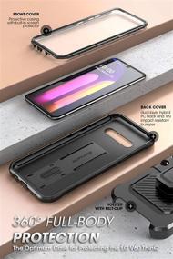 img 1 attached to 🦄 Ultimate Protection: SUPCASE Unicorn Beetle Pro Series Case for LG V60 ThinQ (2020 Release) – Full-Body Rugged Case with Built-in Screen Protector & Holster (Black)".