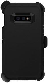 img 3 attached to Galaxy S10e AICase Belt-Clip Holster Case - Dark Black