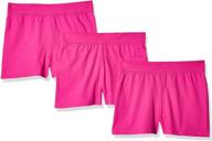 👧 hanes little girls' jersey short (pack of 3) – stylish and comfortable shorts for girls logo