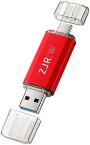 img 3 attached to 32GB USB C флешка с поддержкой OTG, двойное USB 3.0 Thumb Drive Type-C, фото-накопитель для Android Galaxy смартфонов и нового MacBook (красный)