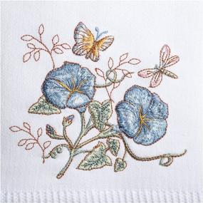 img 1 attached to Lenox Butterfly Meadow Blue Flower Hand Towel