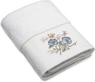 lenox butterfly meadow blue flower hand towel logo