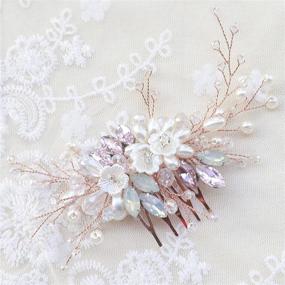 img 1 attached to Kercisbeauty Wedding Bridesmaids Rhinestones Headpiece