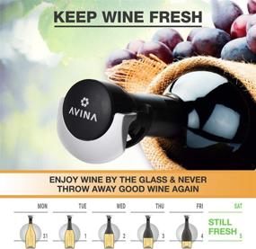 img 2 attached to AVINA Wine Accessories Stopper: Leak-Proof Resealable Bottle Cap for Safe Sideways Storage – Perfect Stocking Filler or Christmas Gift for Wine Lovers