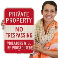 🚫 secureprivate property: reflective trespassing prosecuted solution logo