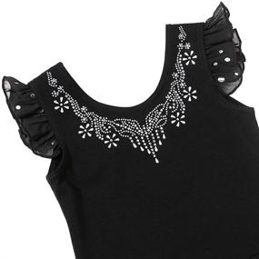 img 2 attached to ZNYUNE Snowflake Skirted Ballet Leotard: Stylish and Functional Girls' Clothing for Active Dancers