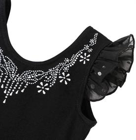 img 1 attached to ZNYUNE Snowflake Skirted Ballet Leotard: Stylish and Functional Girls' Clothing for Active Dancers