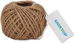 img 2 attached to 🏷️ Shintop Thank You Tags - 100PCS Brown Kraft Paper Gift Tags for Bonbonniere Favors and Weddings with 100 Feet of Natural Jute Twine Included