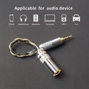 img 3 attached to Hellodigi Balanced Audio Headphones Connector Black Gold