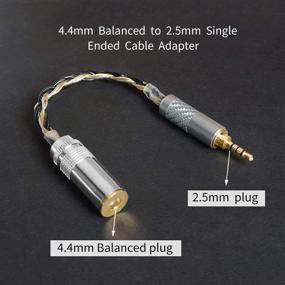 img 1 attached to Hellodigi Balanced Audio Headphones Connector Black Gold