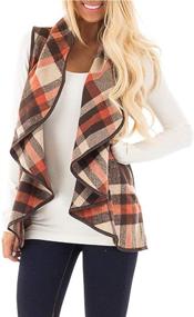 img 3 attached to 🧥 YIOIOIO Womens Sleeveless Cardigan Jackets: Stylish Women's Clothing for Coats, Jackets & Vests