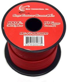 img 2 attached to 100 Ft Each Red &amp; Black Stranded Copper Clad 14 Gauge GA Wire: Primary Remote Power, Ground
