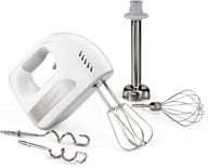 🥄 cuisinart hm-8gr hand mixer: 8-speed with blending attachment, gray - efficient mixing delivered! логотип