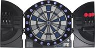 enhanced arachnid illuminator 3.0 electronic dartboard and cabinet featuring 13 led light up games logo